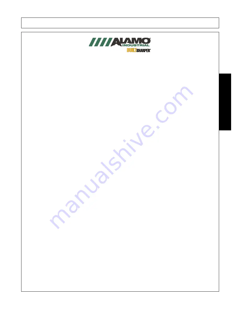 Alamo Industrial Traxx RF Operator'S Manual Download Page 97