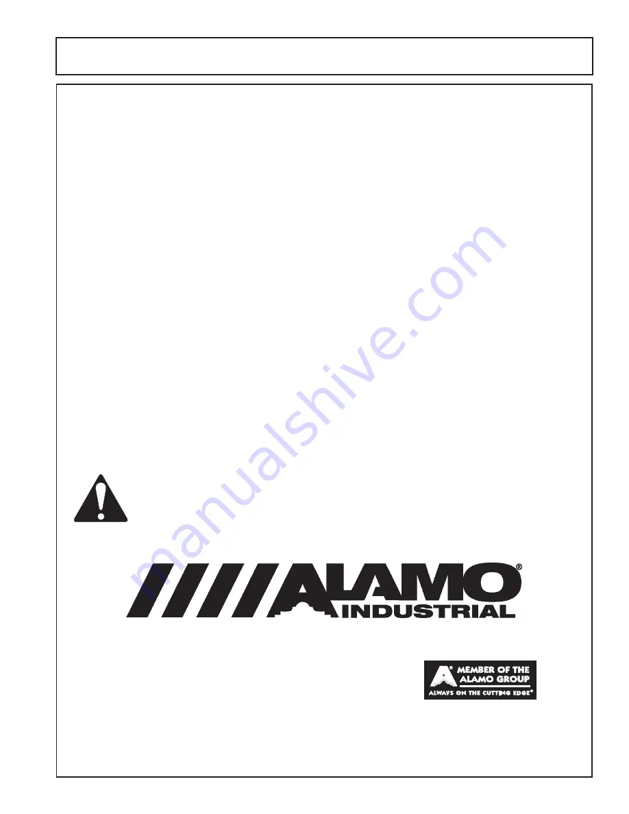 Alamo 00756179P Parts Manual Download Page 5