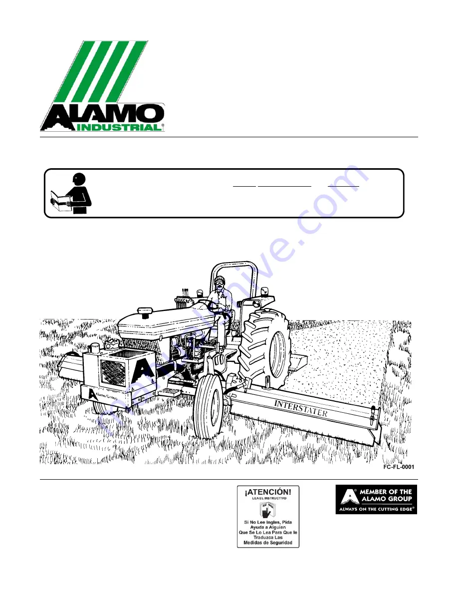 Alamo INTERSTATER Operator'S Manual Download Page 1