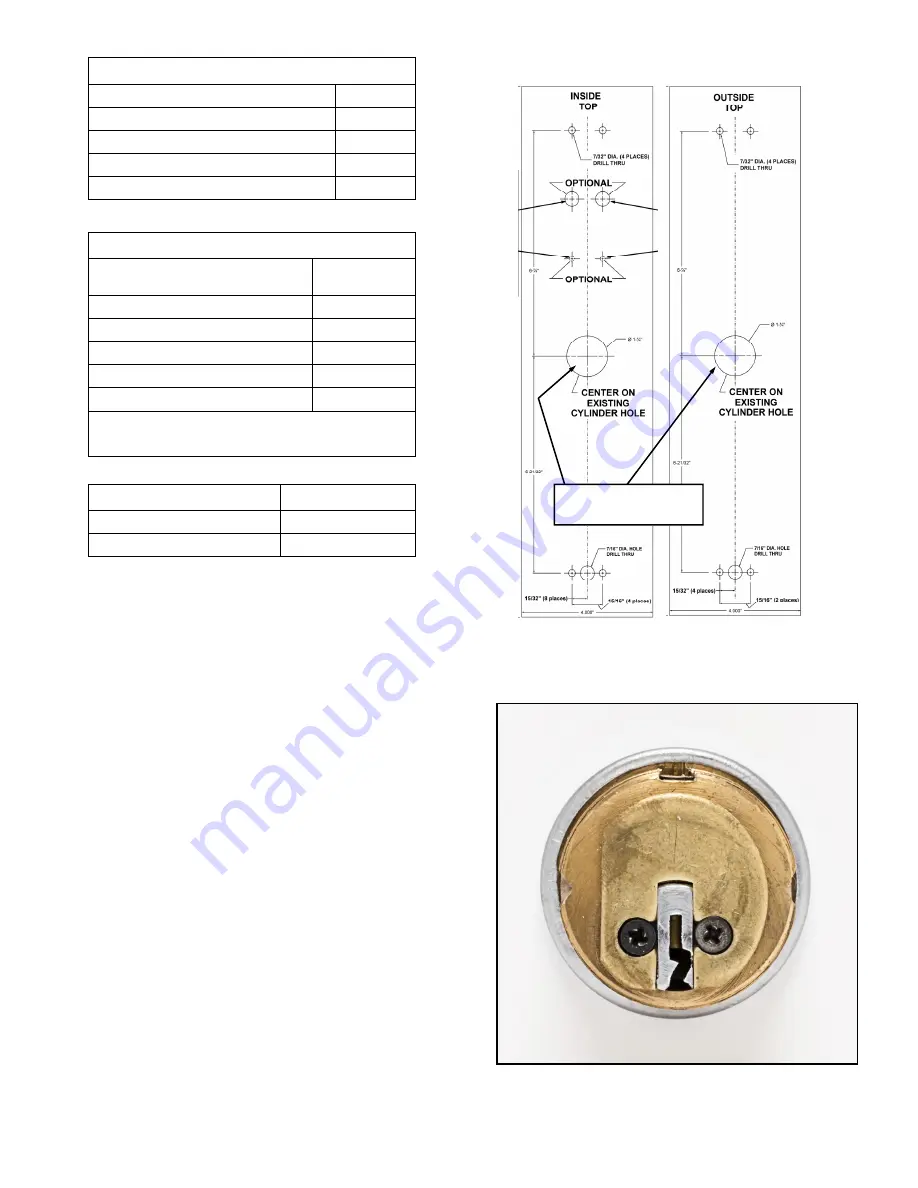 Alarm Lock Networx DL1325NW Mounting Installation Instructions Download Page 2