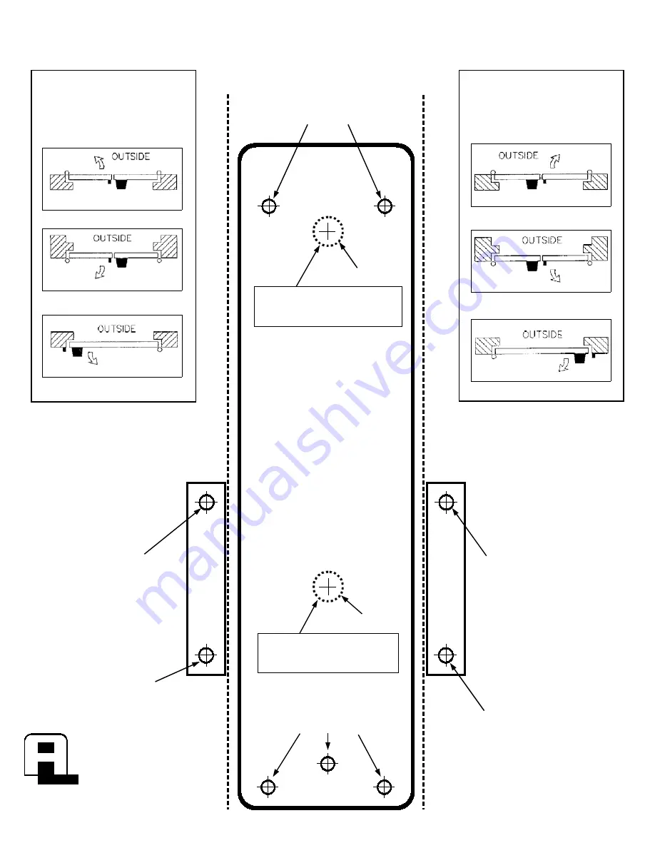 Alarm Lock PG21 Series Installation Template Download Page 2