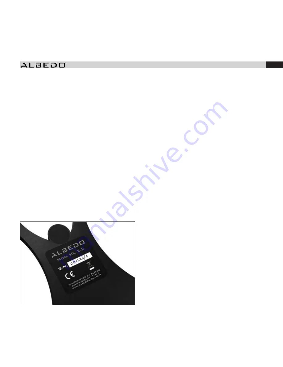 Albedo HL 2.2 Owner'S Manual Download Page 11