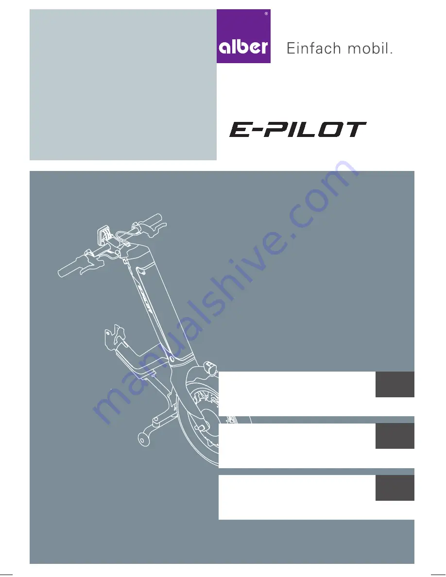 Alber E-Pilot P15 Скачать руководство пользователя страница 1