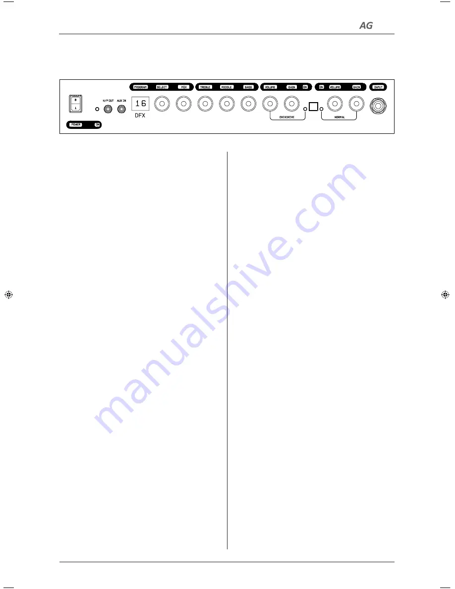 Albion AG40DFX Operating Manual And User Manual Download Page 7