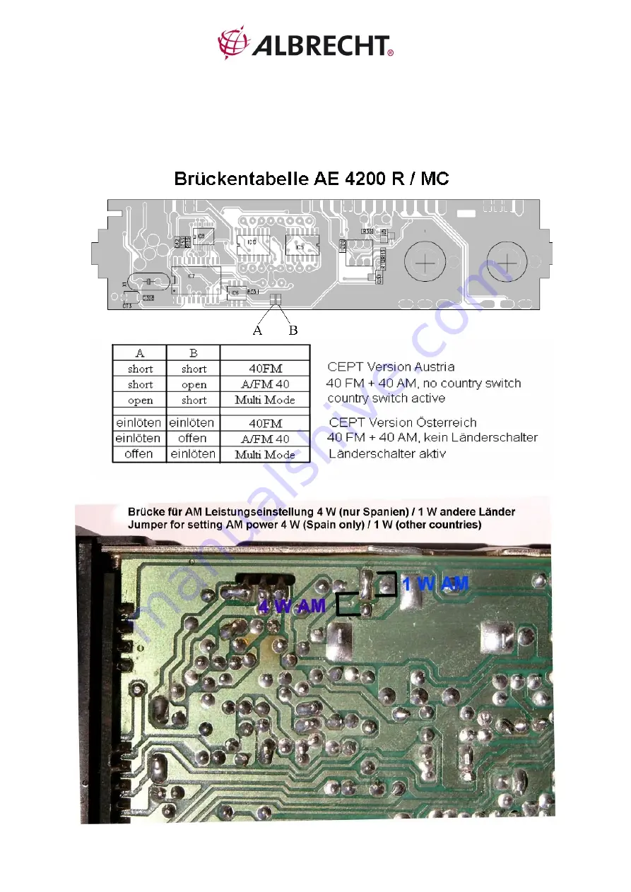 Albrecht AE 4200 R Service Manual Download Page 5