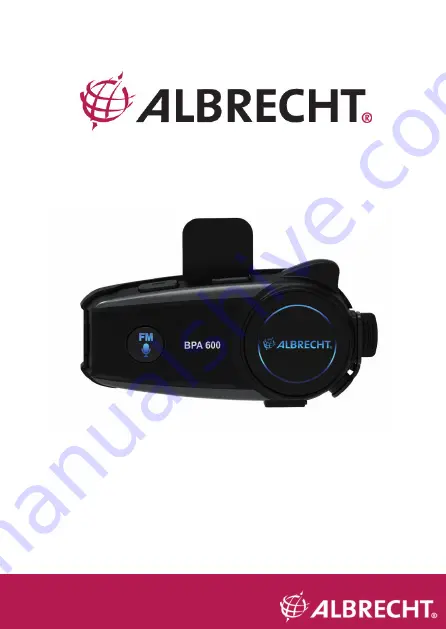 Albrecht BPA 600 Manual Download Page 13