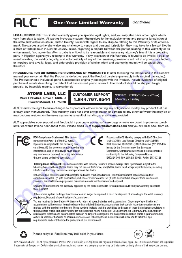 ALC Connect Plus AHS616 User Manual Download Page 35