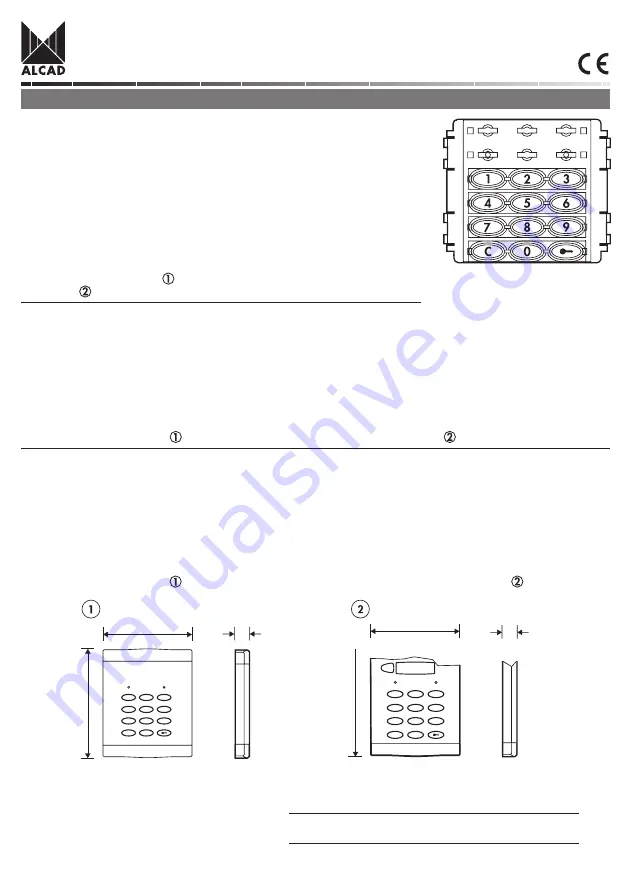 Alcad 9650006 KPD-002 Скачать руководство пользователя страница 1