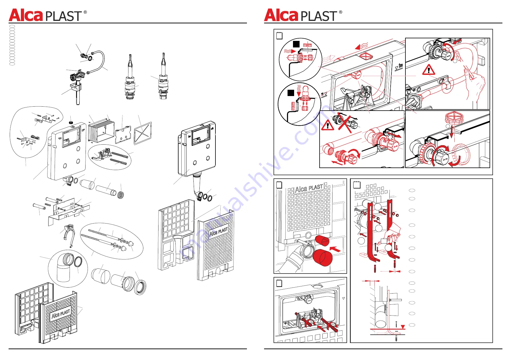 Alcaplast A100-850 Mounting Instructions Download Page 3