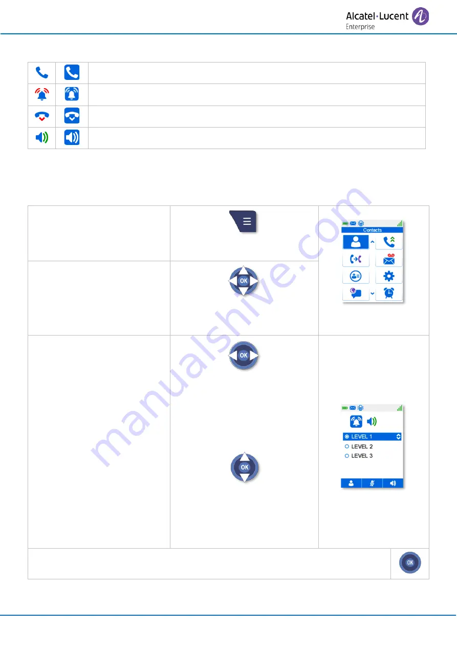 Alcatel-Lucent 8244 DECT Handset Скачать руководство пользователя страница 65