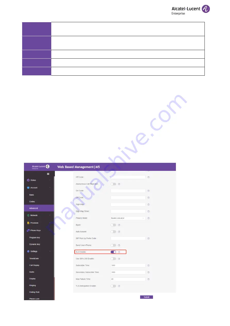 Alcatel-Lucent ALE M3 Administrator'S Manual Download Page 211