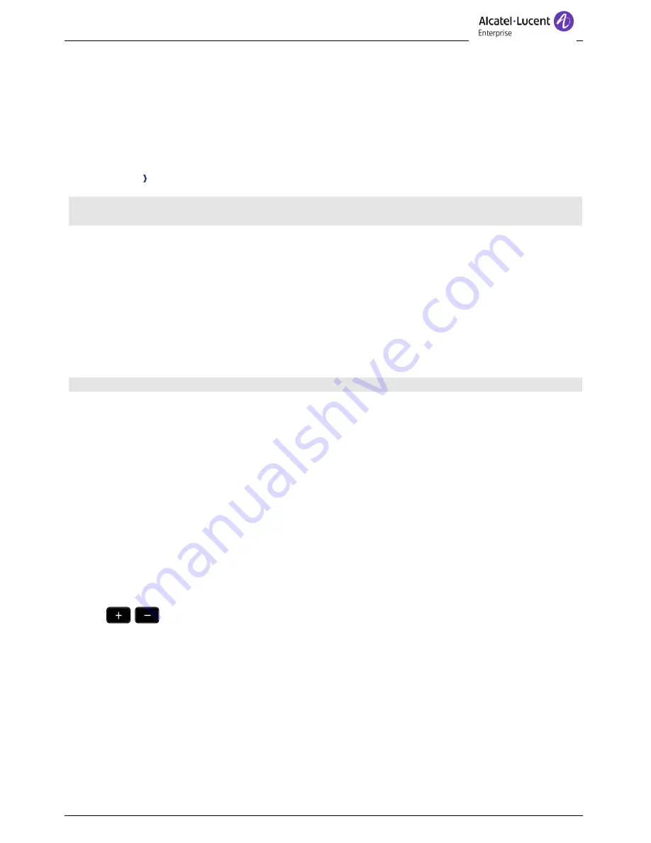 Alcatel-Lucent OpenTouch 8018 User Manual Download Page 24