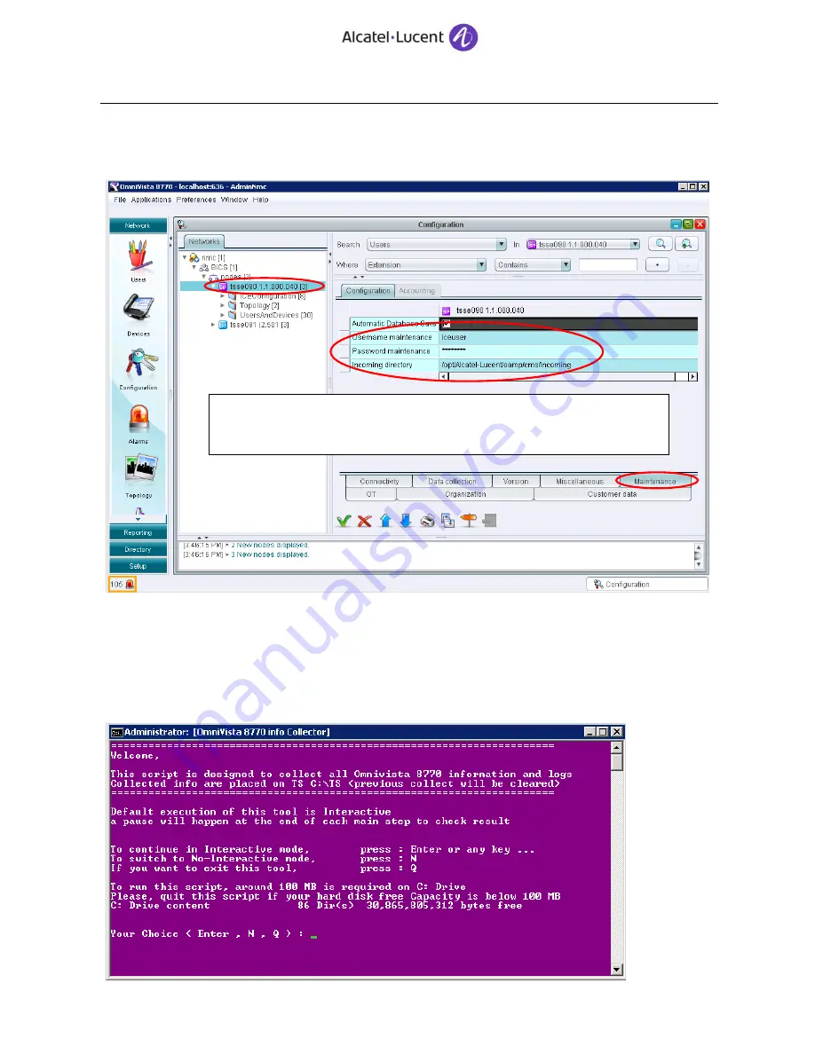 Alcatel-Lucent OpenTouch Troubleshooting Manual Download Page 54