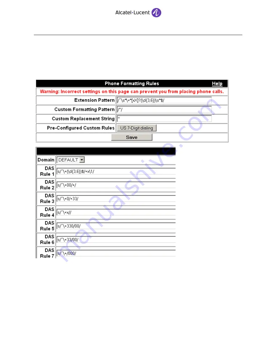 Alcatel-Lucent OpenTouch Troubleshooting Manual Download Page 90