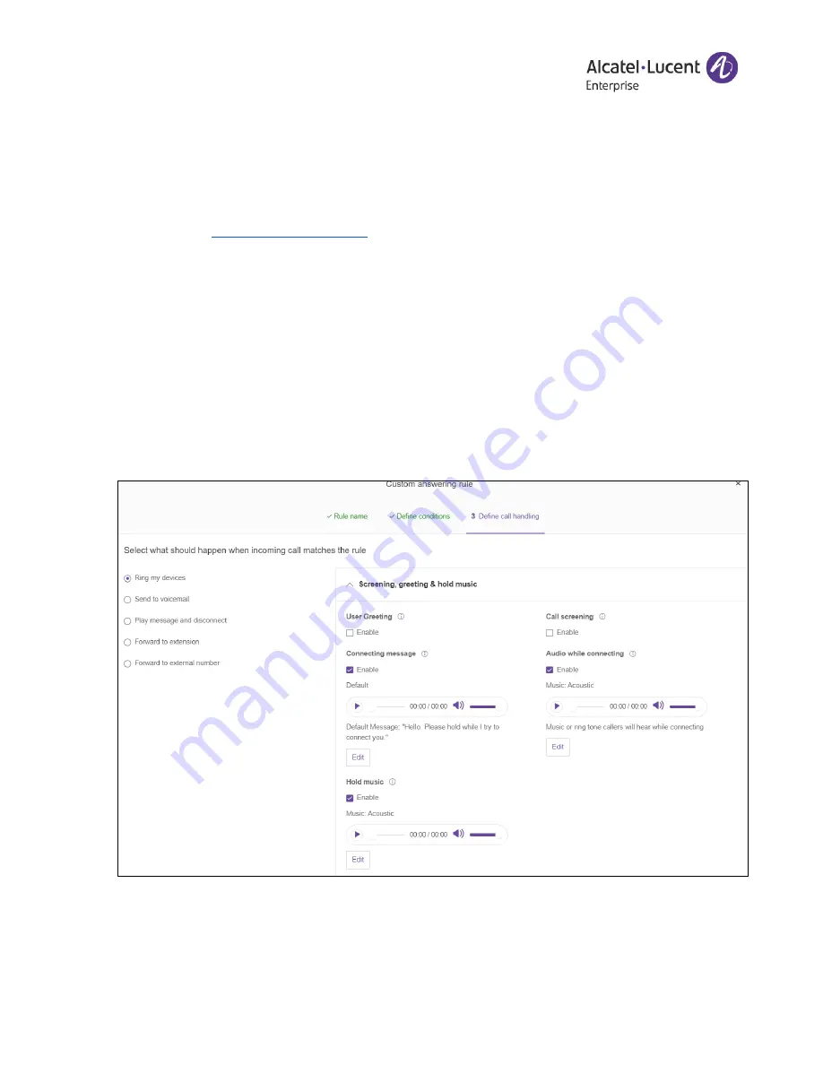 Alcatel-Lucent Rainbow Office User Manual Download Page 69