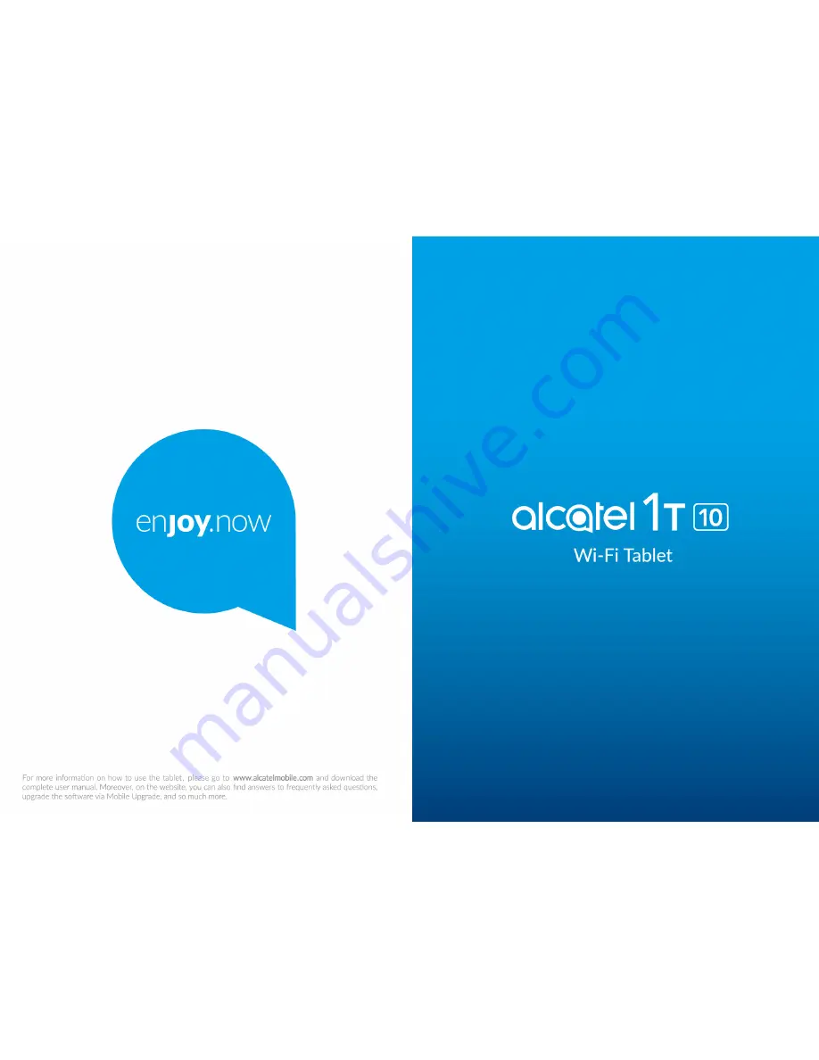 Alcatel 1T 10 Manual Download Page 1