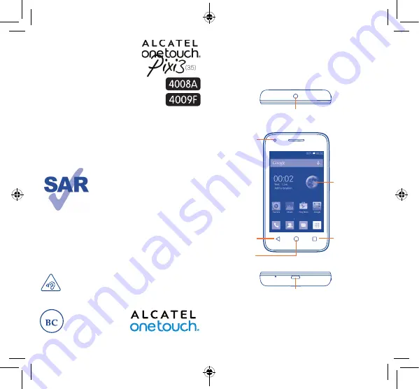 Alcatel 4008A Quick Start Manual Download Page 1