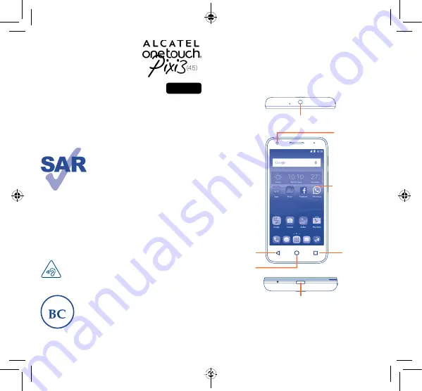 Alcatel 5017W Скачать руководство пользователя страница 1