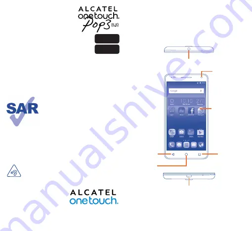 Alcatel 5025E Quick Start Manual Download Page 1