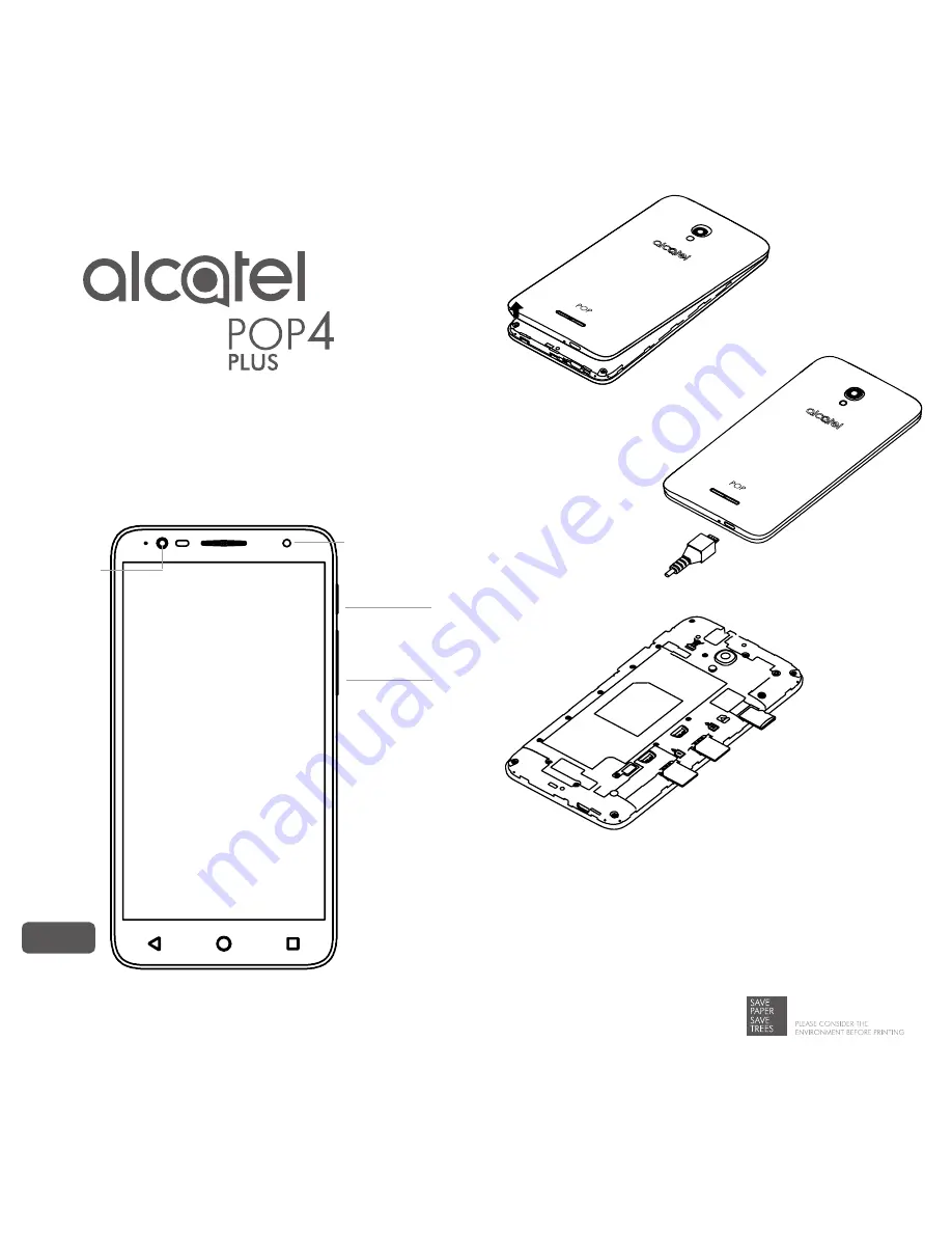 Alcatel 5056E Quick Start Manual Download Page 1