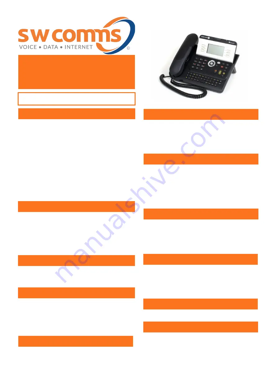 Alcatel Omni Office/OXO Connect 4028 Quick User Manual Download Page 1