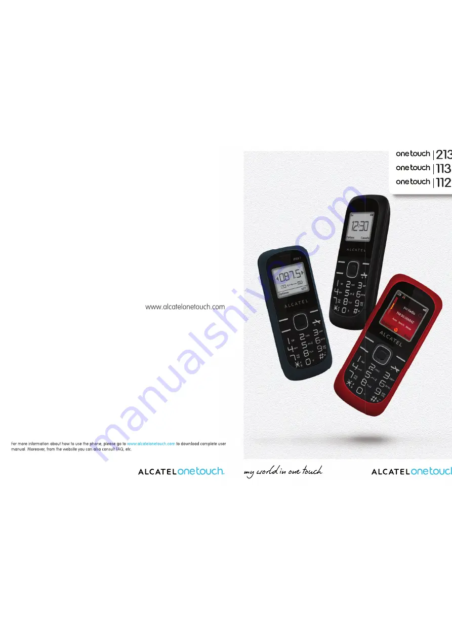 Alcatel One Touch 112 Manual Download Page 1