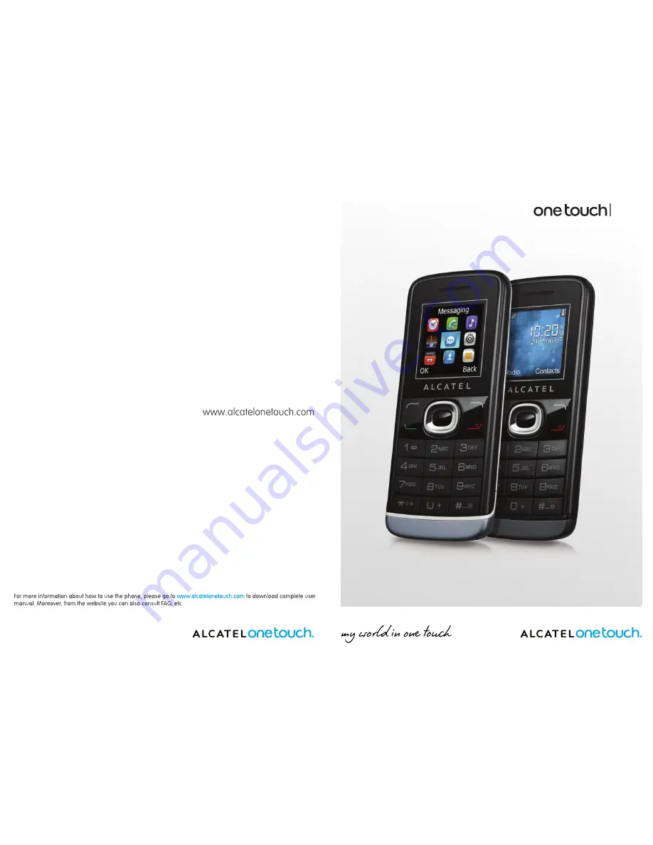 Alcatel One Touch 233 User Manual Download Page 1