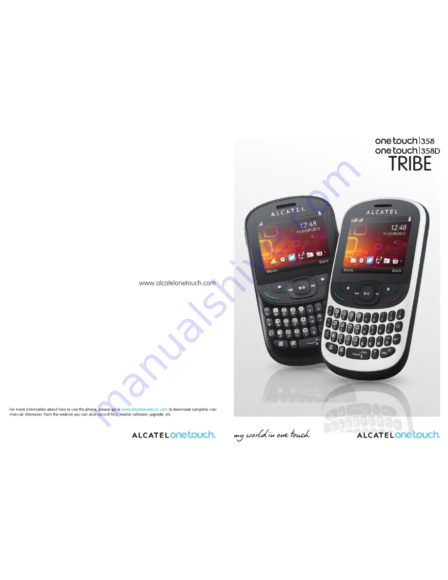 Alcatel One Touch 358 Tribe User Manual Download Page 1