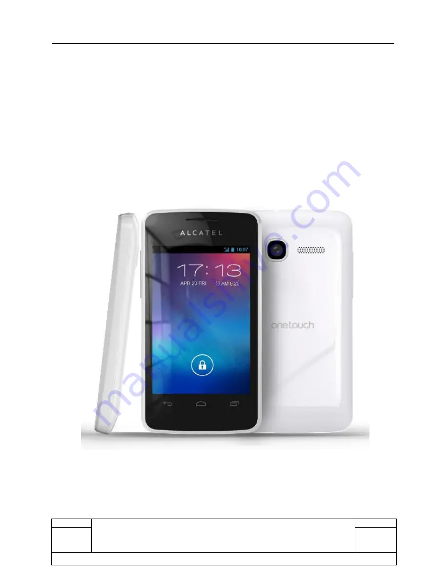 Alcatel ONE TOUCH 4005D Service Manual Download Page 1