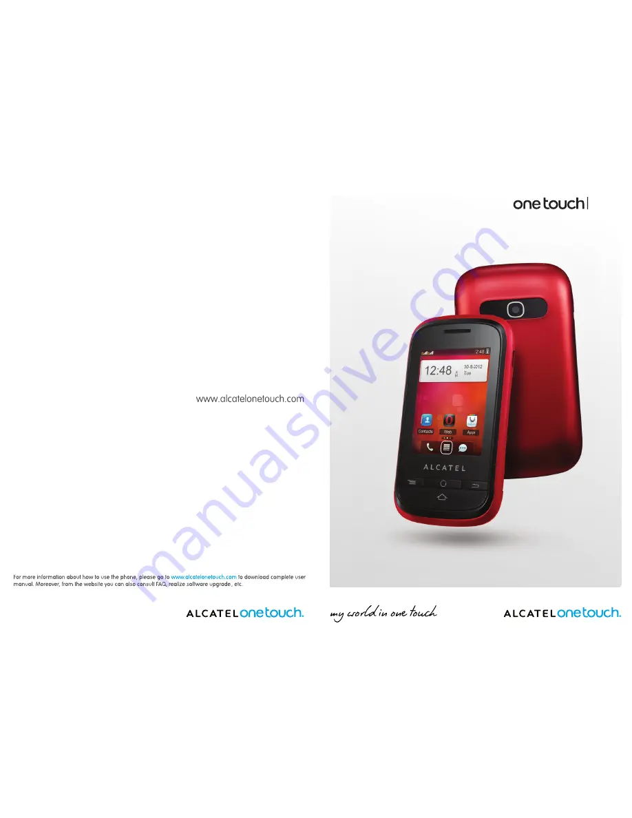 Alcatel One Touch 605D Tribe Скачать руководство пользователя страница 1