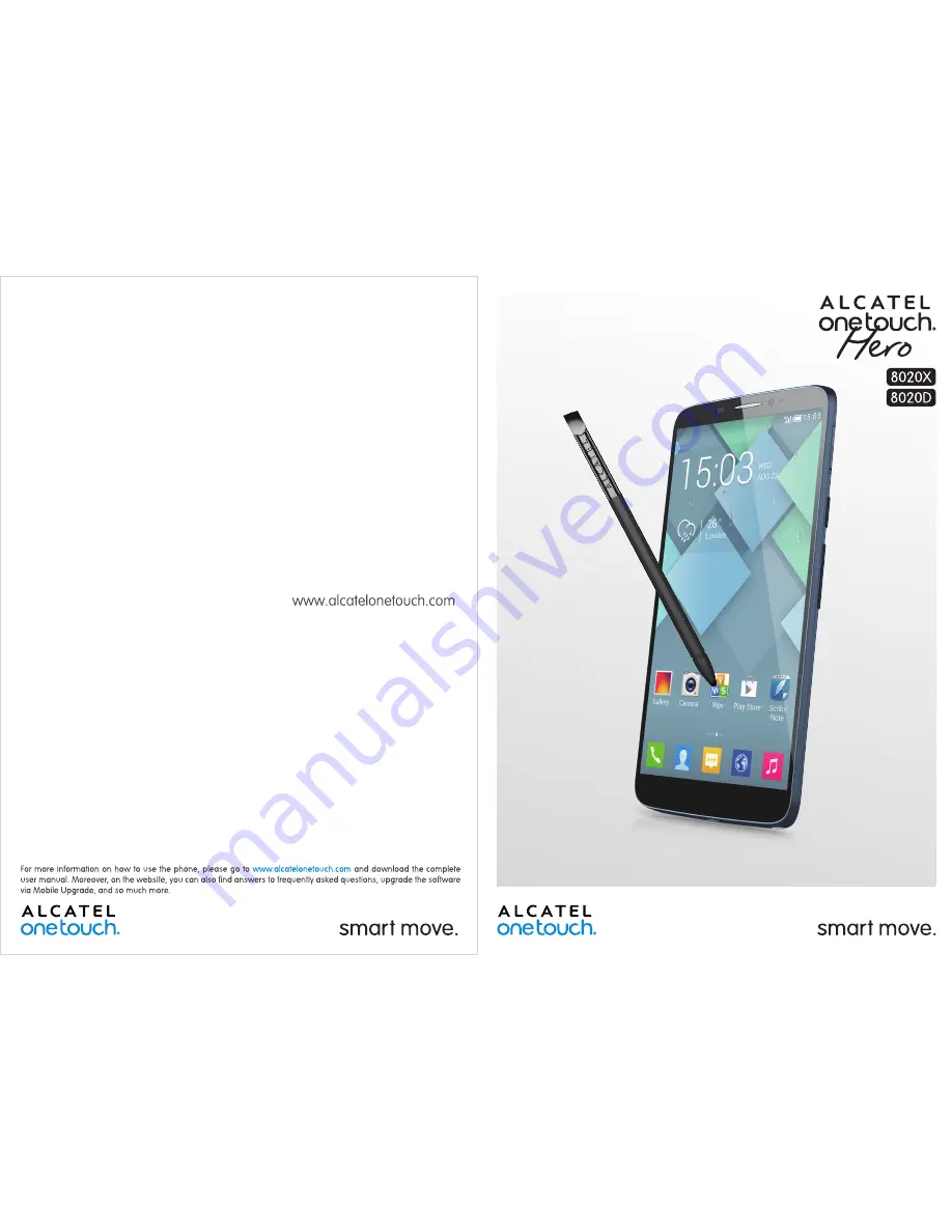 Alcatel ONE TOUCH 8020D User Manual Download Page 1