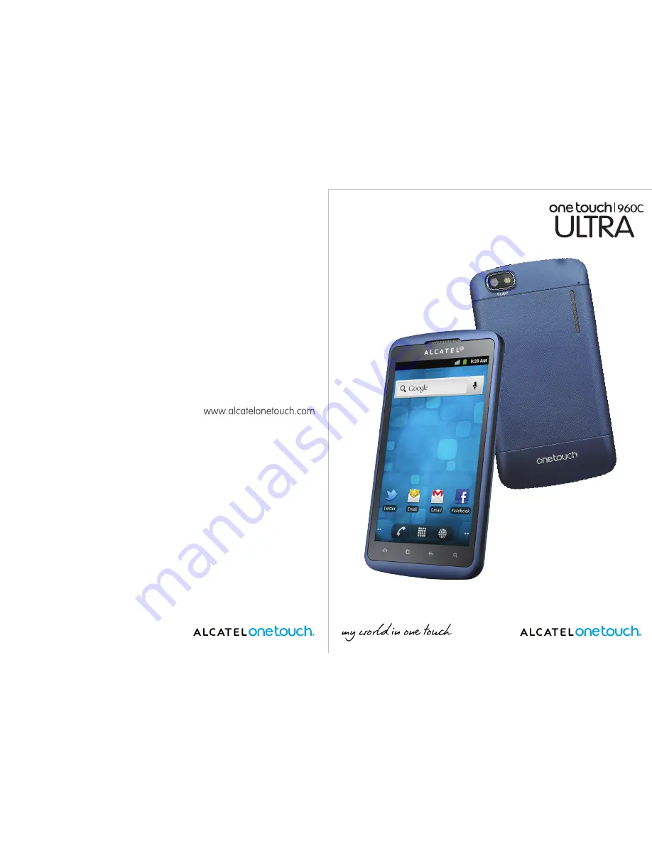 Alcatel One Touch 960C Ultra User Manual Download Page 1