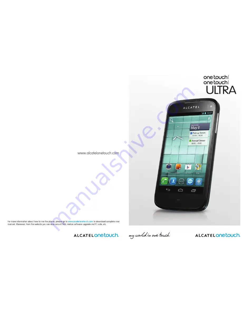 Alcatel One Touch 997 Ultra Скачать руководство пользователя страница 1