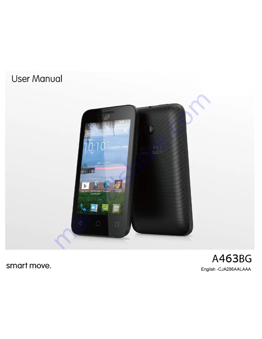 Alcatel One Touch A463BG User Manual Download Page 1