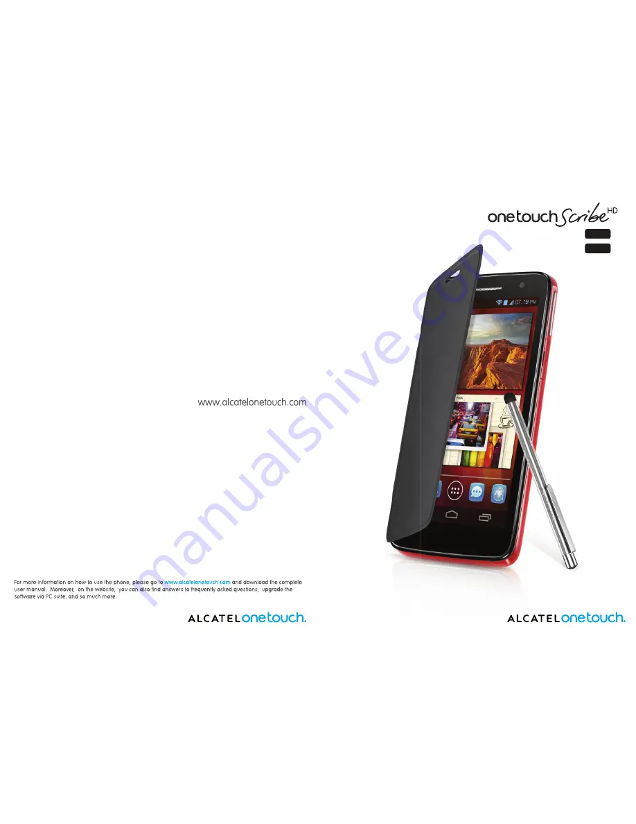 Alcatel One Touch Scribe HD 8008D Скачать руководство пользователя страница 1