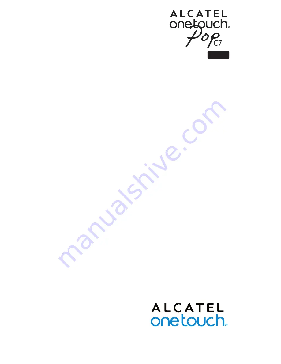 Alcatel ONETOUCH 7042D Quick Start Manual Download Page 1