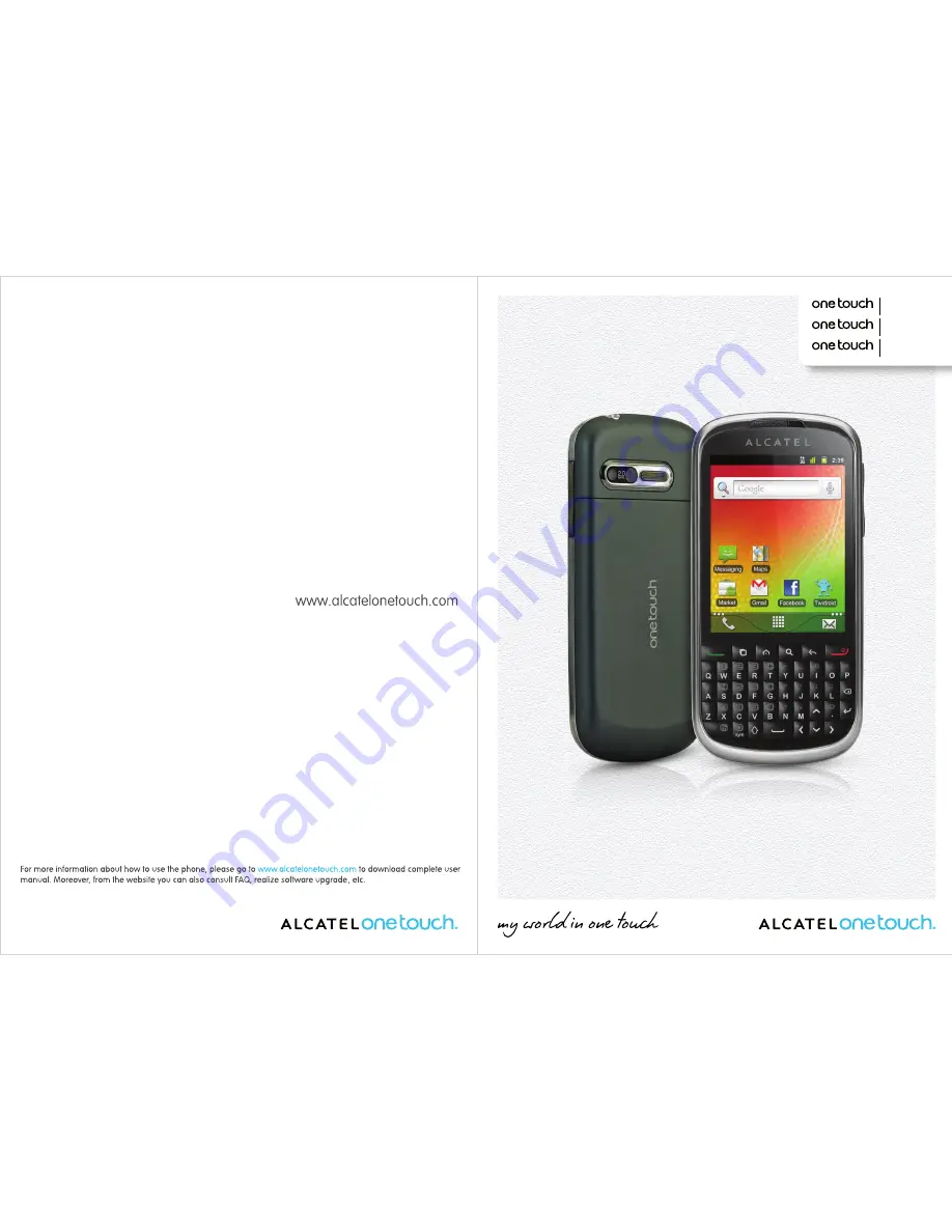 Alcatel OneTouch 909A User Manual Download Page 1