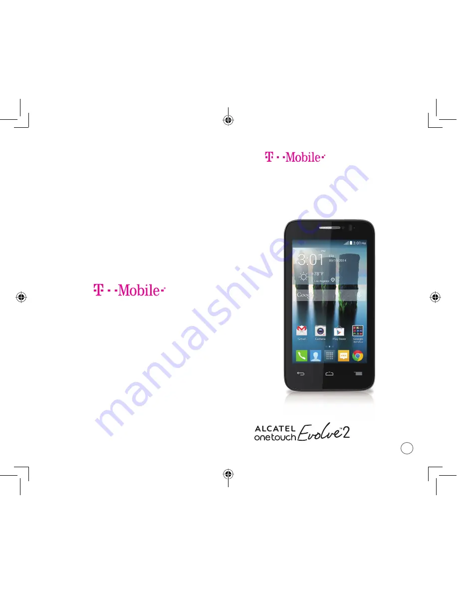 Alcatel Onetouch Evolve 2 T-Mobile Start Manual Download Page 1