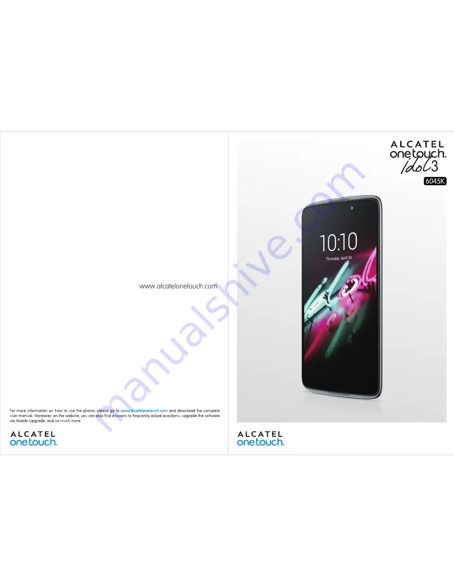 Alcatel onetouch idol3 6045K User Manual Download Page 1