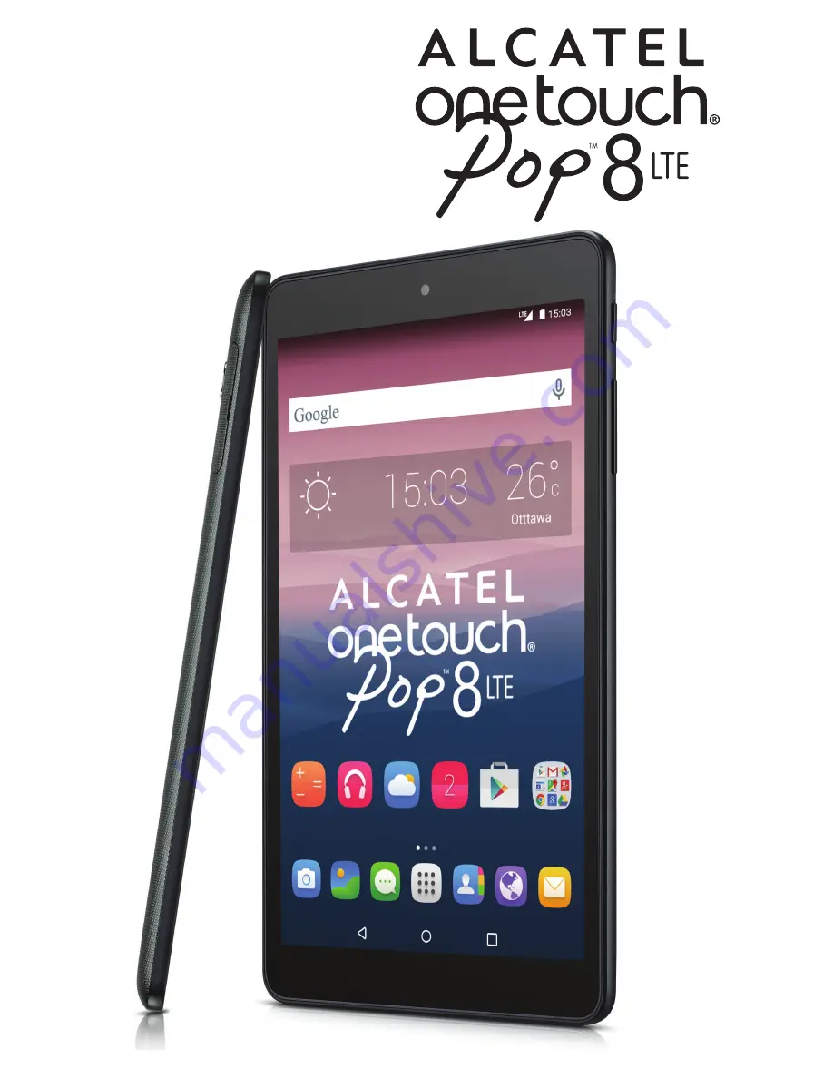 Alcatel OneTouch Pop 8 LTE User Manual Download Page 1