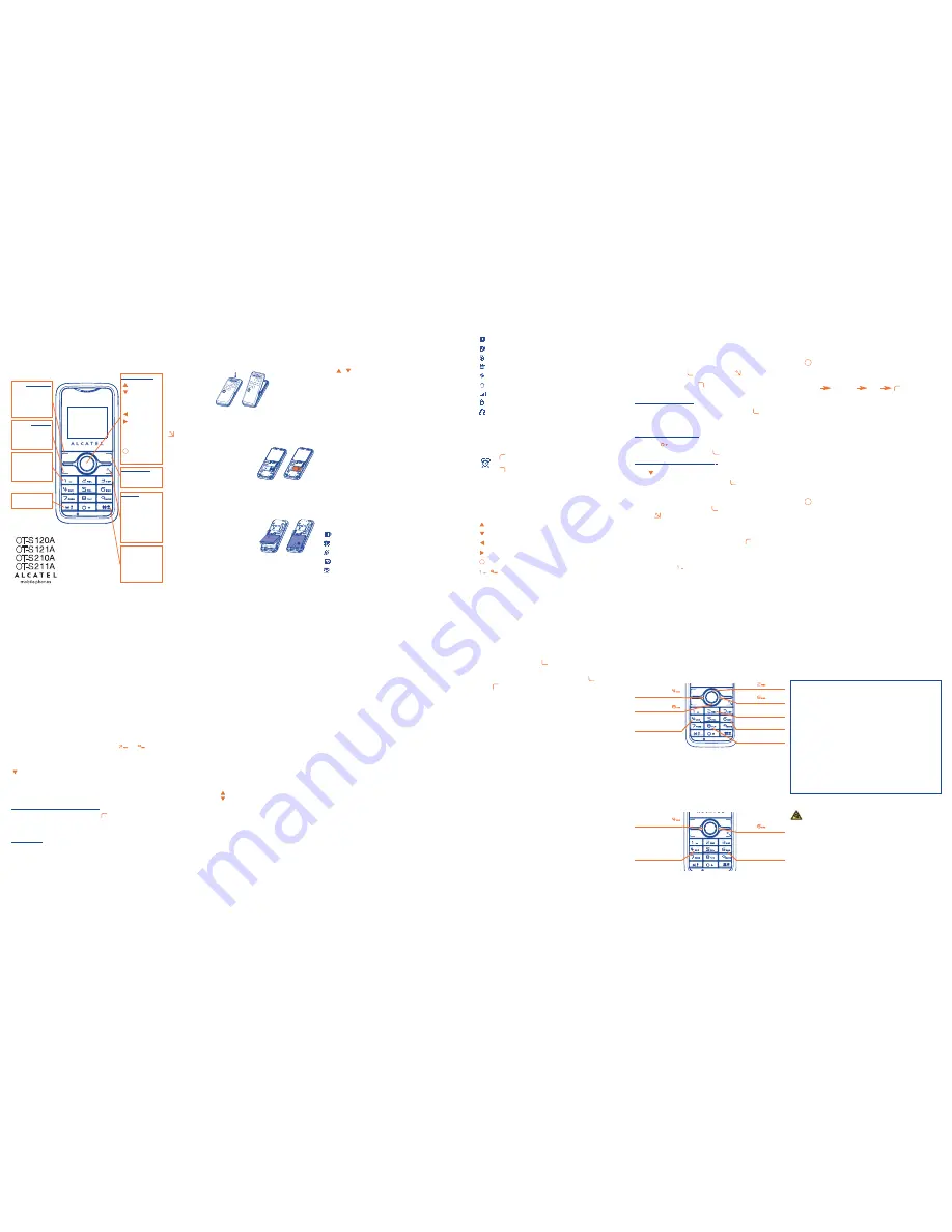 Alcatel OT-S120A Quick Start Manual Download Page 1