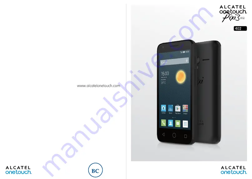 Alcatel Pixi 3 4028S Manual Download Page 1