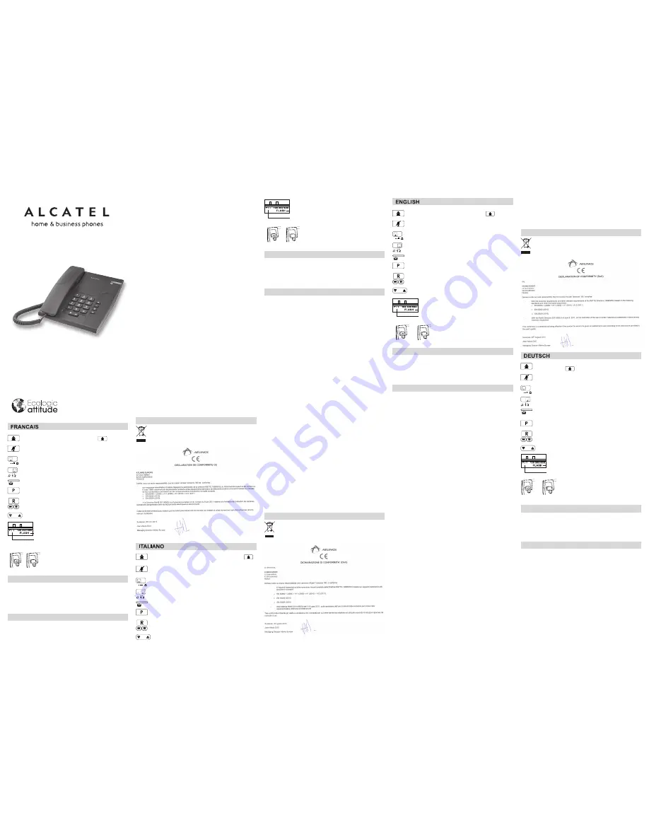 Alcatel TEMPORIS 180 User Manual Download Page 1