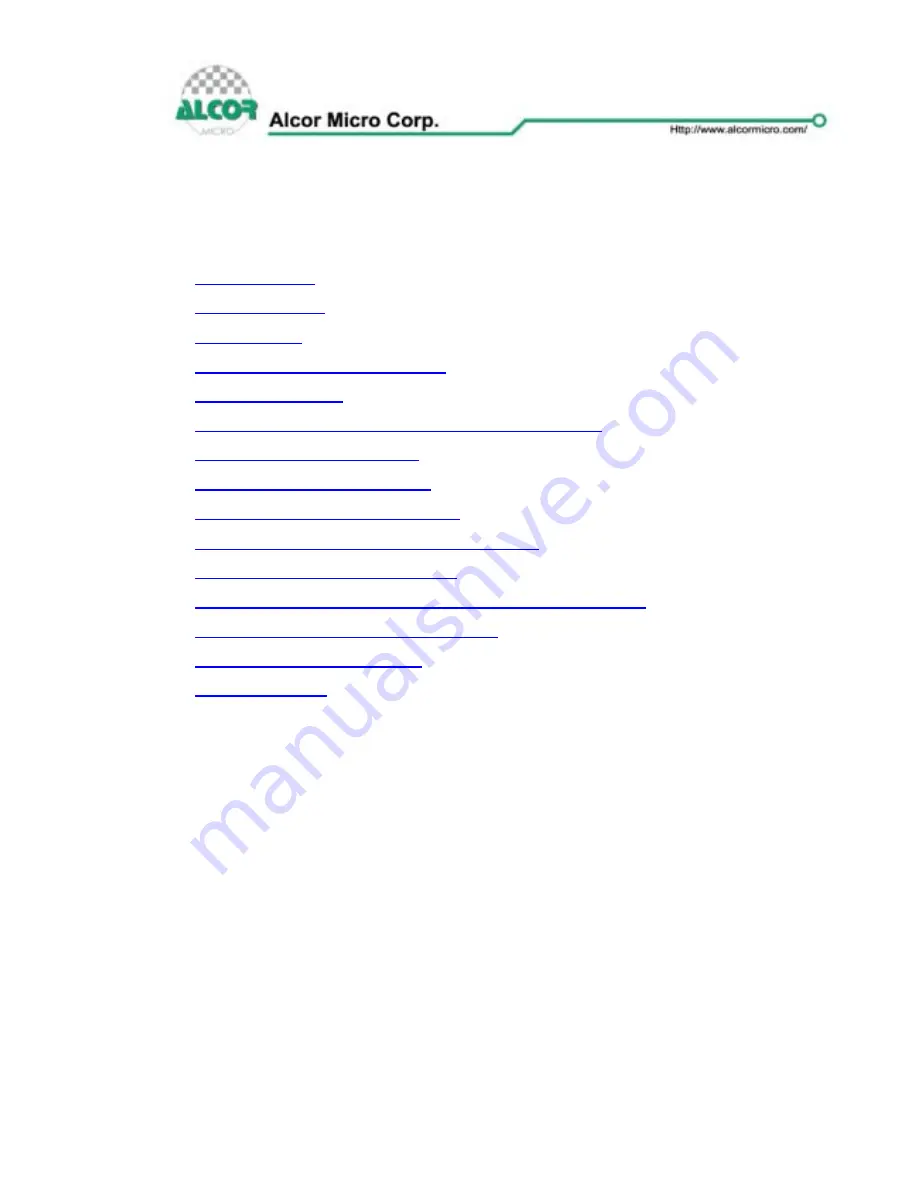 Alcor AU6362 Data Book Download Page 4