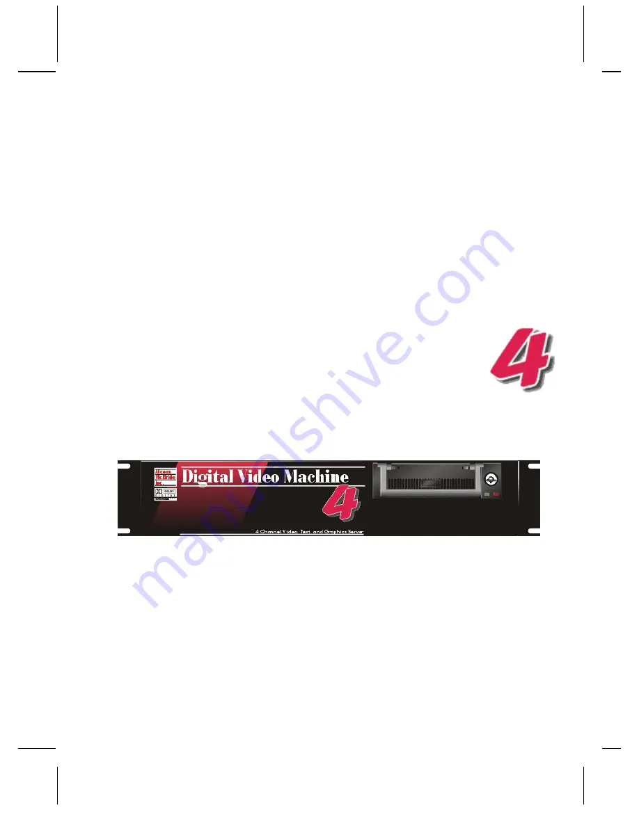 Alcorn Mcbride Digital Video Machine 4 User Manual Download Page 1