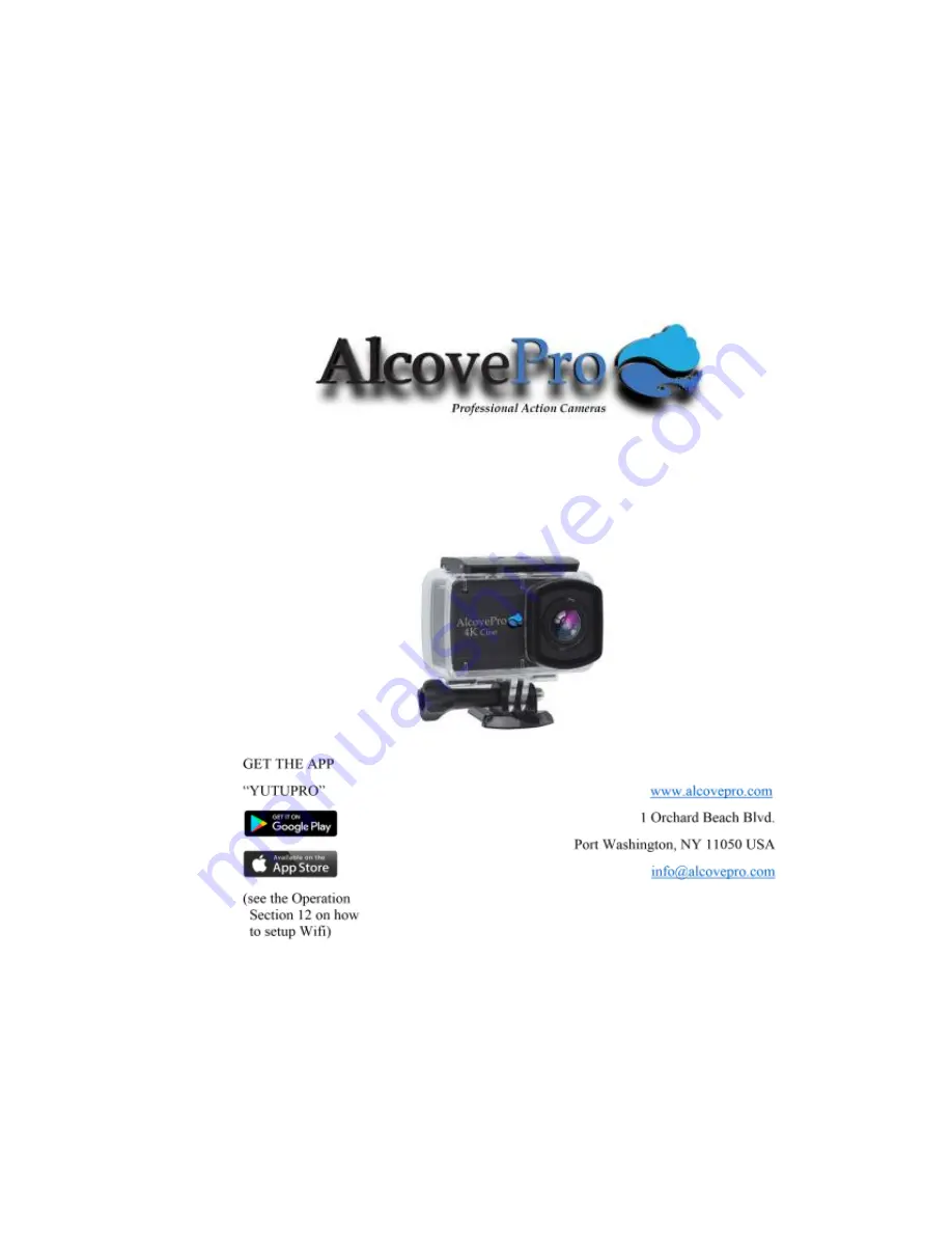 Alcove Pro 4k Cine User Manual Download Page 1