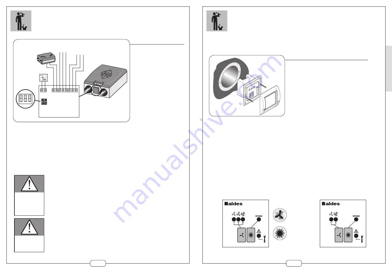 aldes Dee Fly Assembly Instructions And Operating Manual Download Page 17