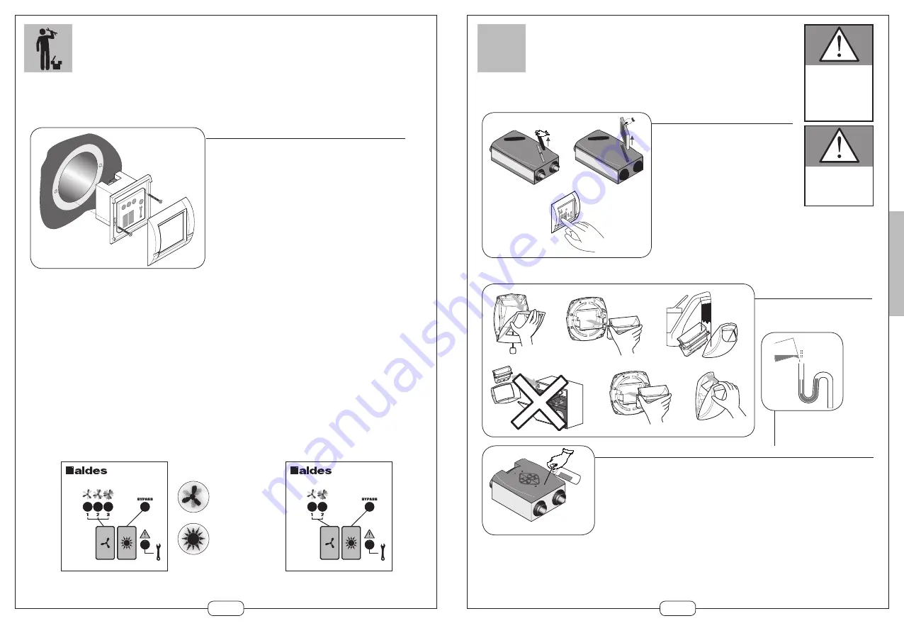 aldes Dee Fly Assembly Instructions And Operating Manual Download Page 26