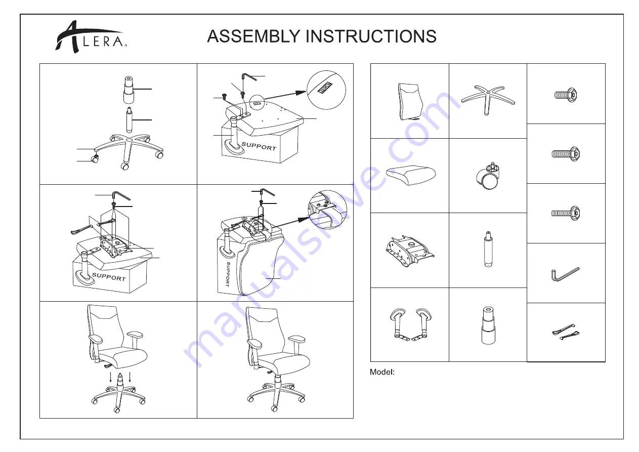 Alera ALE-LC4119 Assembly And Operating Instructions Download Page 1