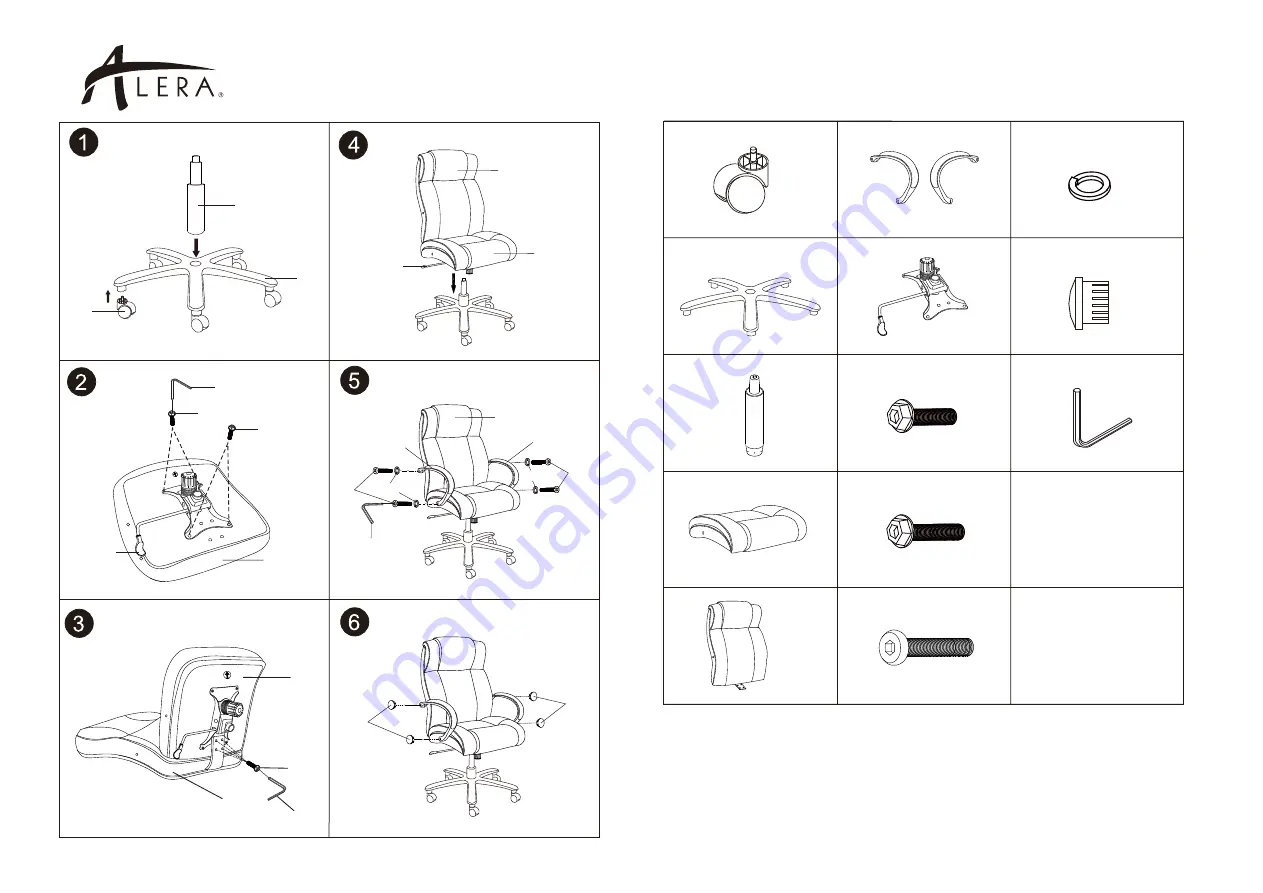 Alera Maxxis ALE-MS4419 Assembly Instructions Manual Download Page 3